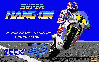 Super Hang-on title screen for Atari ST